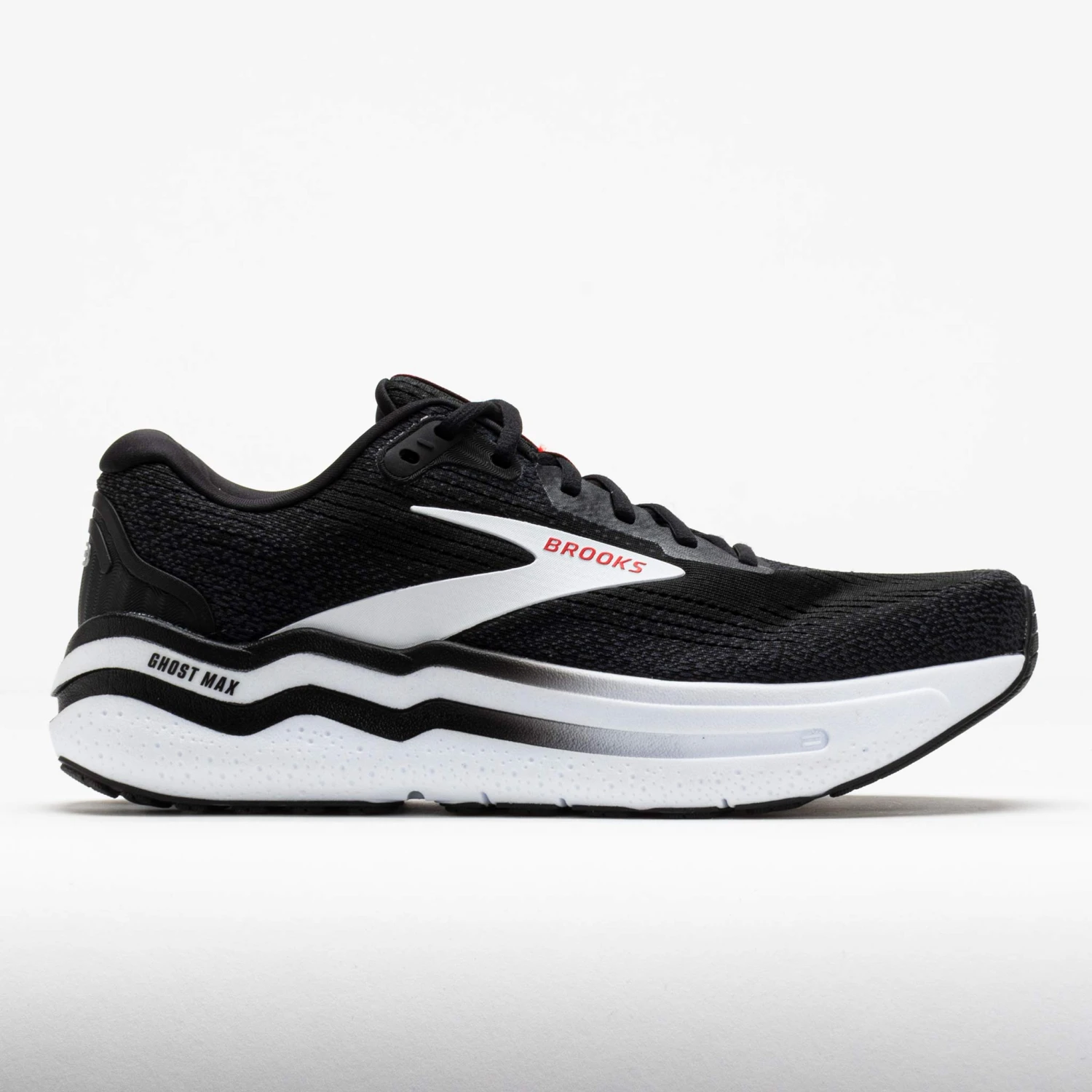 Brooks Ghost Max 2 Men's Black/White/Fiery Red 3 Brooks Ghost Max 2 Men's Black/White/Fiery Red