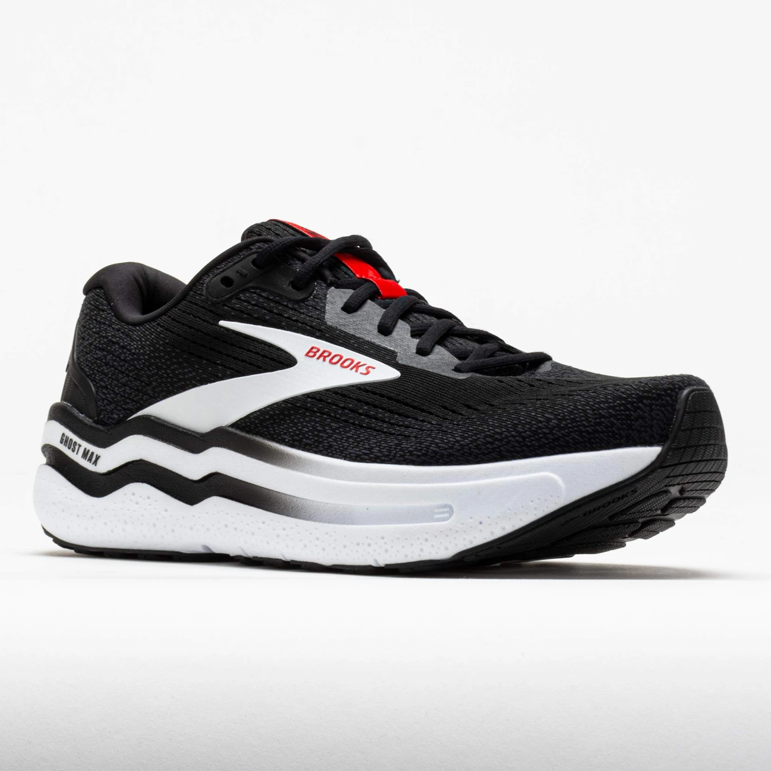 Brooks Ghost Max 2 Men's Black/White/Fiery Red 7 Brooks Ghost Max 2 Men's Black/White/Fiery Red - Image 5