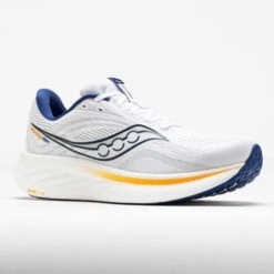 Saucony Ride 18 Men's White/Azurite -Hoka Shoes Sale 042591 5