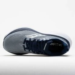 Saucony Hurricane 24 Men's Flint/Navy -Hoka Shoes Sale 042638 2