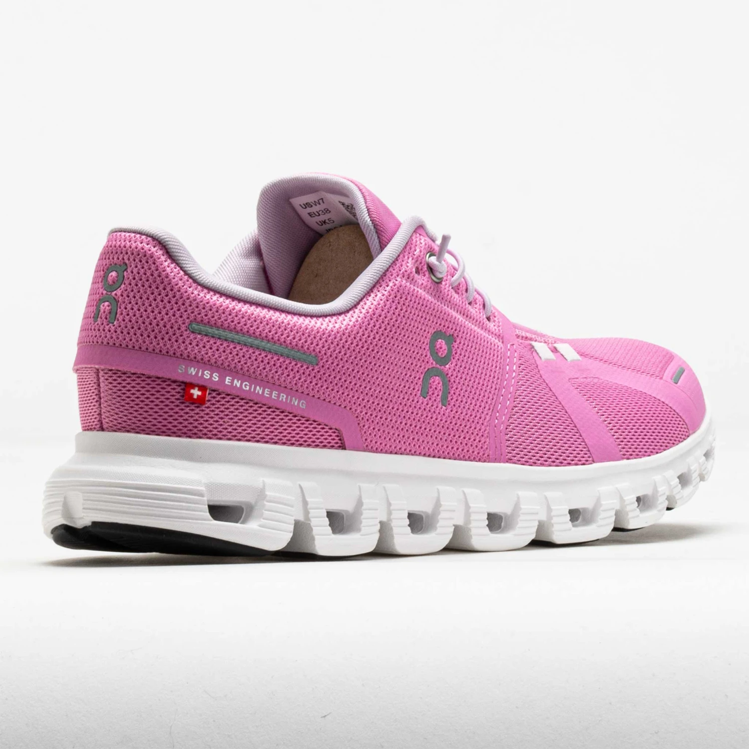 On Running On Cloud 6 Women's Raspberry/White 8 On Running On Cloud 6 Women's Raspberry/White - Image 6