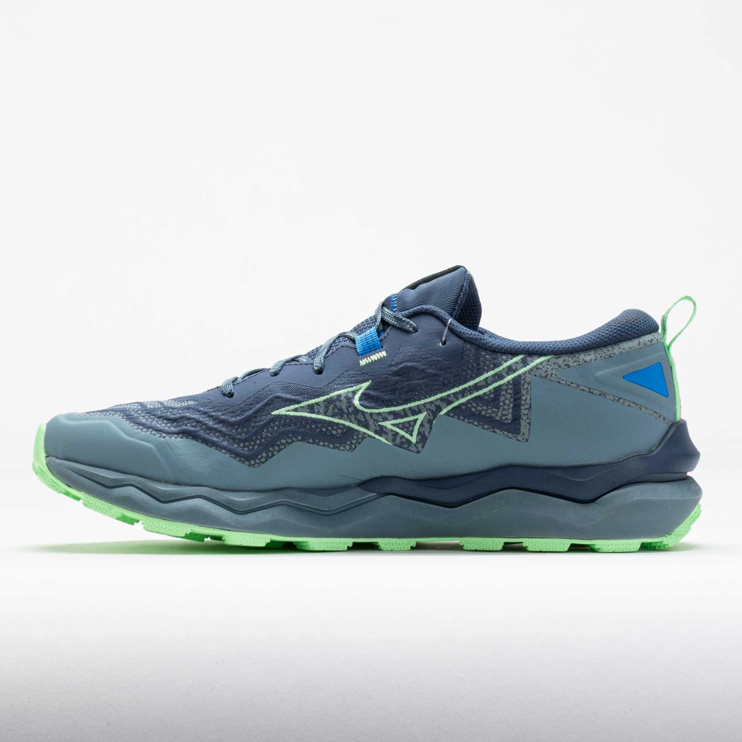 Mizuno Wave Daichi 9 Men's Vintage Indigo/Neo Mint 4 Mizuno Wave Daichi 9 Men's Vintage Indigo/Neo Mint - Image 2