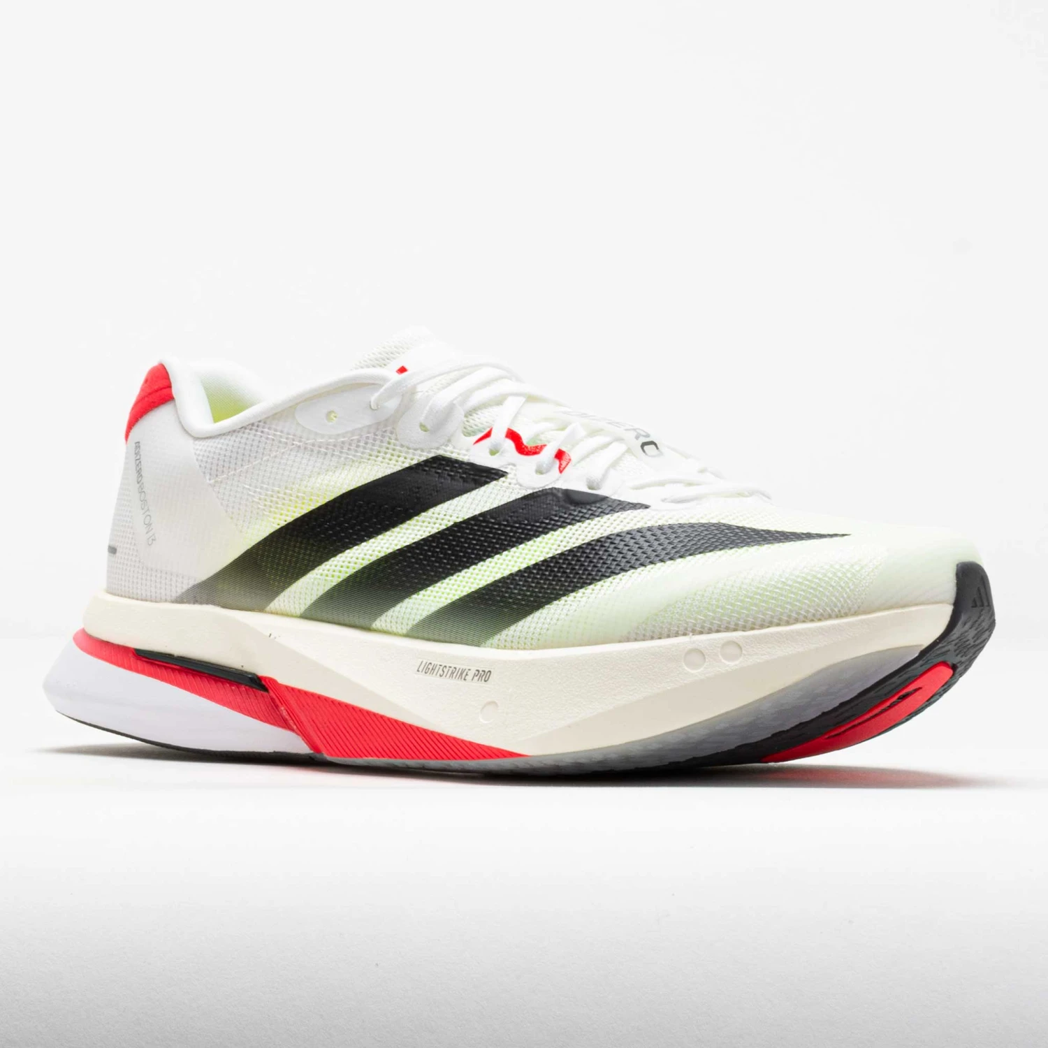 Adidas Adizero Boston 13 Men's White/Core Black/Lucid Red 7 Adidas Adizero Boston 13 Men's White/Core Black/Lucid Red - Image 5