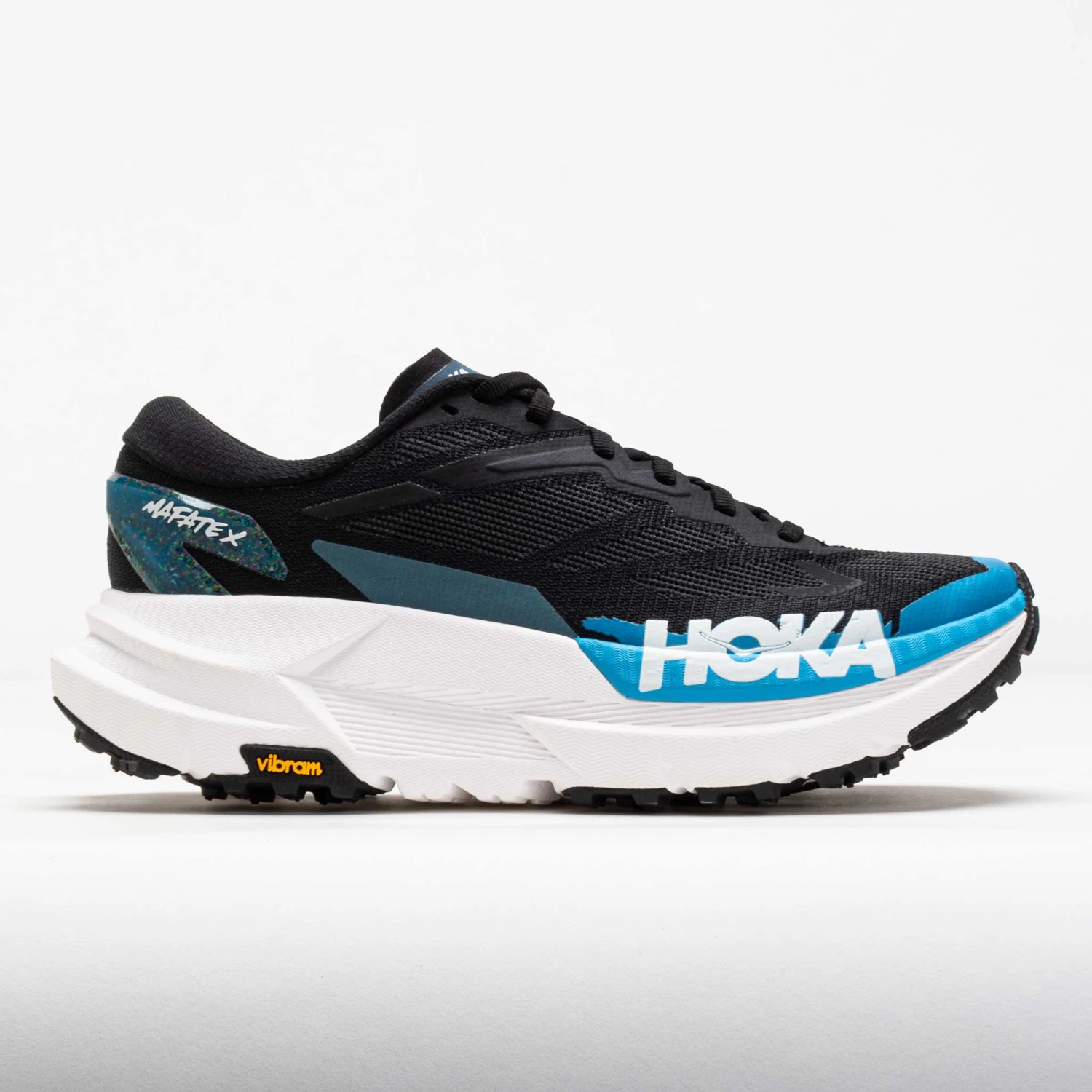 HOKA Mafate X Men's Black/Skyward Blue 3 HOKA Mafate X Men's Black/Skyward Blue