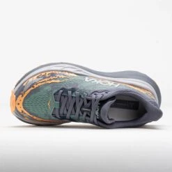 HOKA Stinson 7 Women's Grey Skies/Pale Tangerine -Hoka Shoes Sale 043335 2