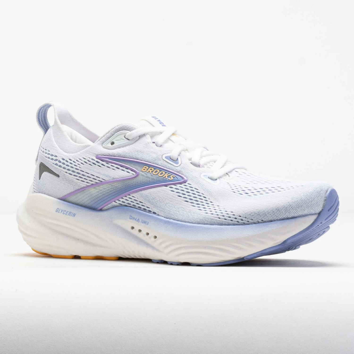 Brooks Glycerin 22 Women's White/Blue Heron/Apricot 7 Brooks Glycerin 22 Women's White/Blue Heron/Apricot - Image 5