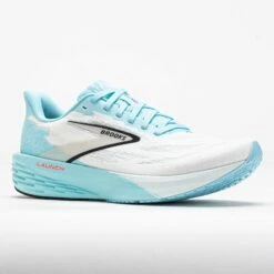 Brooks Launch 11 Women's White/Atomizer/Pink Clay -Hoka Shoes Sale 043425 5