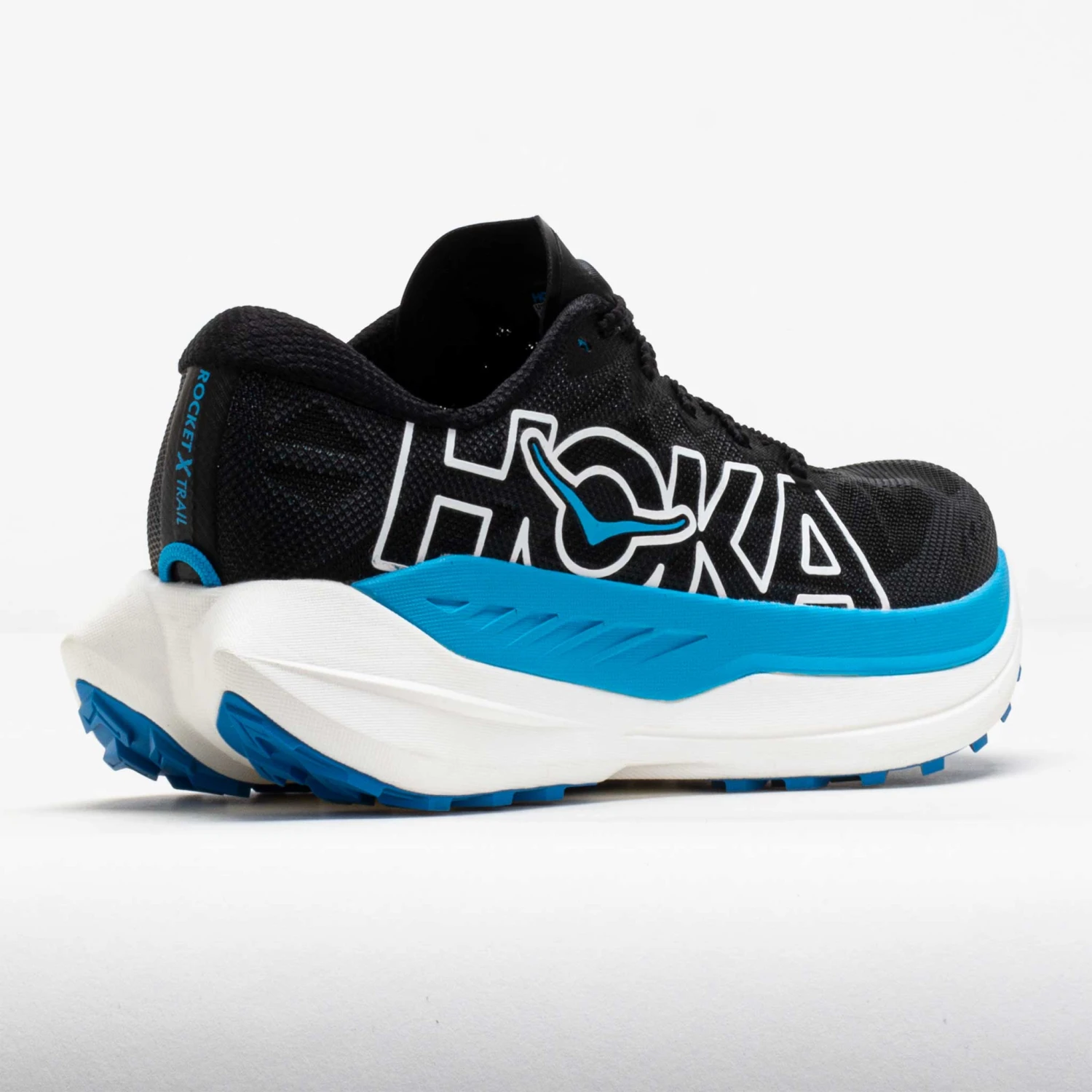HOKA Rocket X Trail Men's Black/Skyward Blue 8 HOKA Rocket X Trail Men's Black/Skyward Blue - Image 6