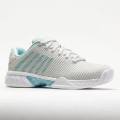K-Swiss Hypercourt Express 2 Women's Vaporous Gray/White/Blue Glow -Hoka Shoes Sale 117154 5