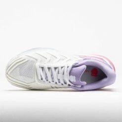 K-Swiss Ultrashot 4 Clay Women's White/Orchid Petal/Neon Blaze -Hoka Shoes Sale 118270 2