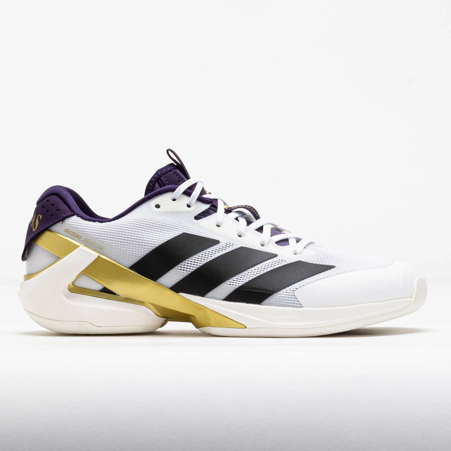 Adidas Adizero Ubersonic 5 Men's White/Black/Aurora Plum 3 Adidas Adizero Ubersonic 5 Men's White/Black/Aurora Plum