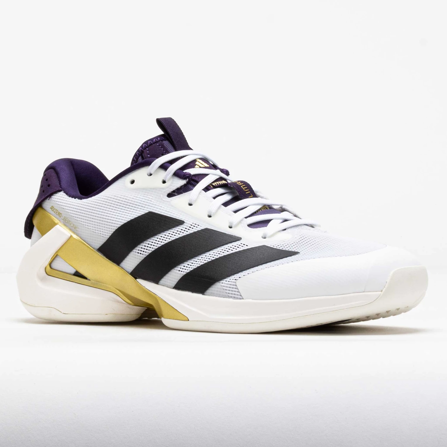 Adidas Adizero Ubersonic 5 Men's White/Black/Aurora Plum 7 Adidas Adizero Ubersonic 5 Men's White/Black/Aurora Plum - Image 5