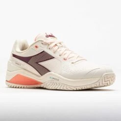 Diadora Blushield Torneo 3 AG Women's White/Maroon/Desert Flower -Hoka Shoes Sale 118522 5