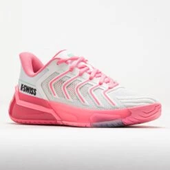 K-Swiss Ultrashot 4 Women's White/Neon Pastel Pink/Hot Neon Pink -Hoka Shoes Sale 118530 5