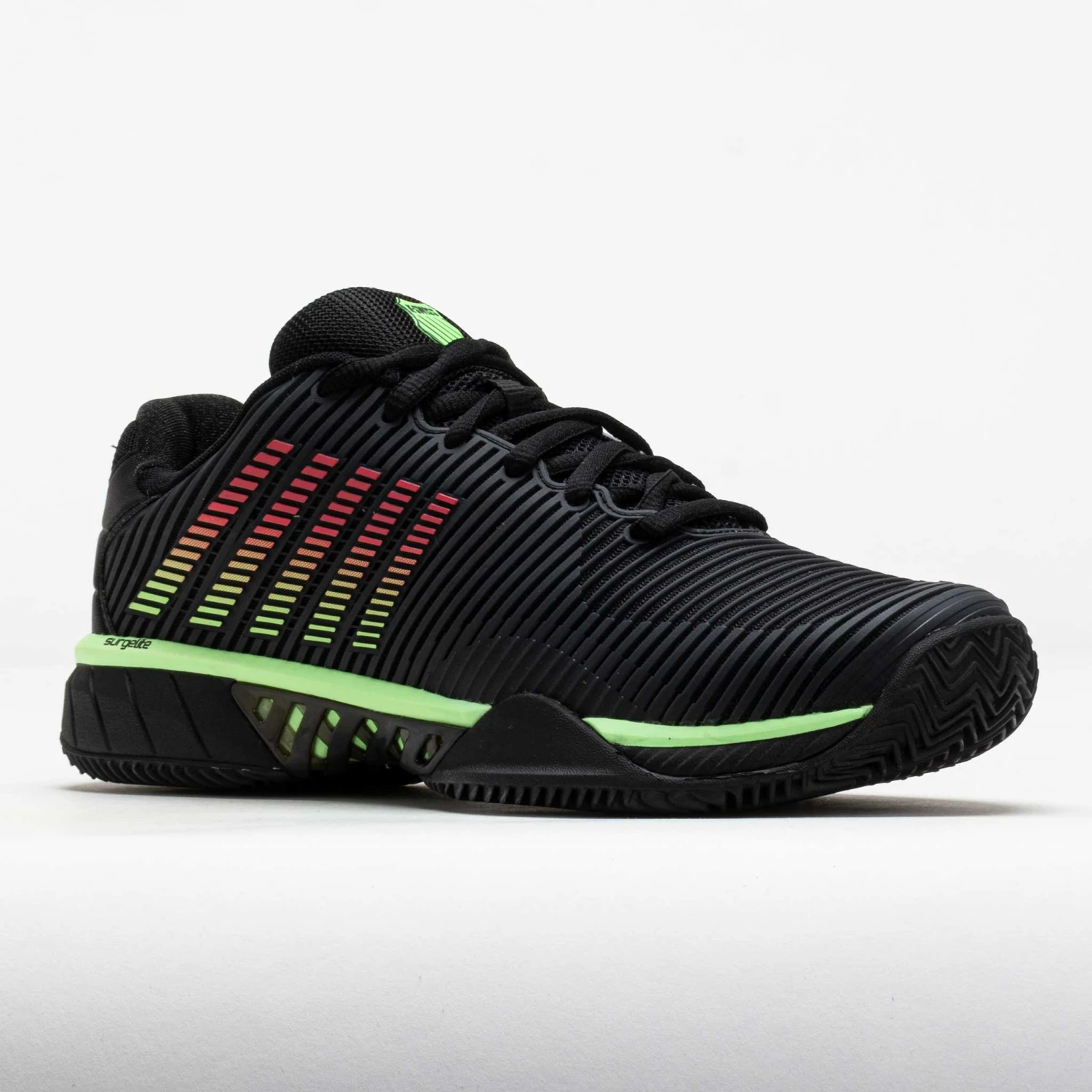K-Swiss Hypercourt Express 2 Clay Men's Black/Neon Green/Neon Lava 7 K-Swiss Hypercourt Express 2 Clay Men's Black/Neon Green/Neon Lava - Image 5