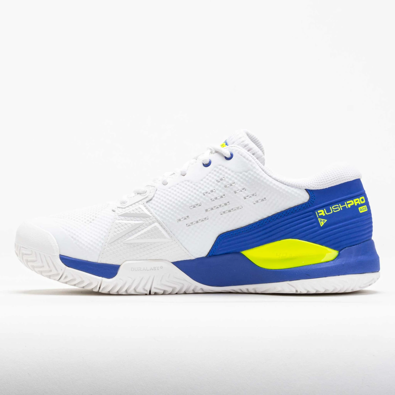 Wilson Rush Pro Ace Men's White/Amparo Blue/Safety Yellow 3 Wilson Rush Pro Ace Men's White/Amparo Blue/Safety Yellow - Image 2