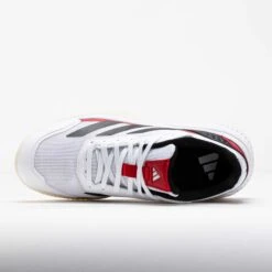 Adidas CourtQuick Men's White/Black/Lucid Red -Hoka Shoes Sale 450036 2