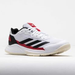 Adidas CourtQuick Men's White/Black/Lucid Red -Hoka Shoes Sale 450036 5