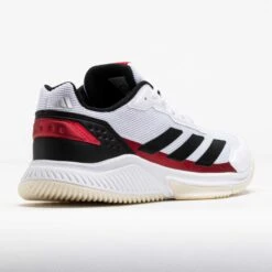 Adidas CourtQuick Men's White/Black/Lucid Red -Hoka Shoes Sale 450036 6