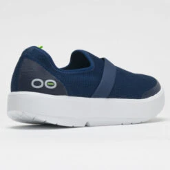 OOFOS OOmg Low Women's White/Navy -Hoka Shoes Sale 631140 6