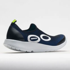 OOFOS OOmg Sport Men's White/Navy -Hoka Shoes Sale 631479 6